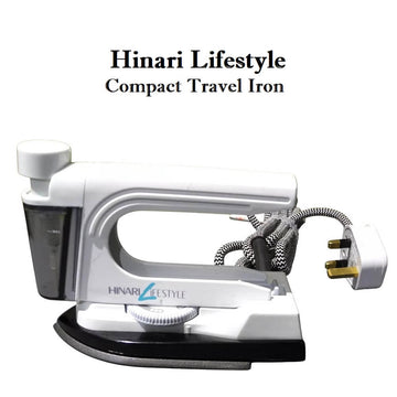Hinari Lifestyle Compact Travel Iron Dual Voltage 120V / 230V (Amazon Container Product Without Box) - Imported from UK